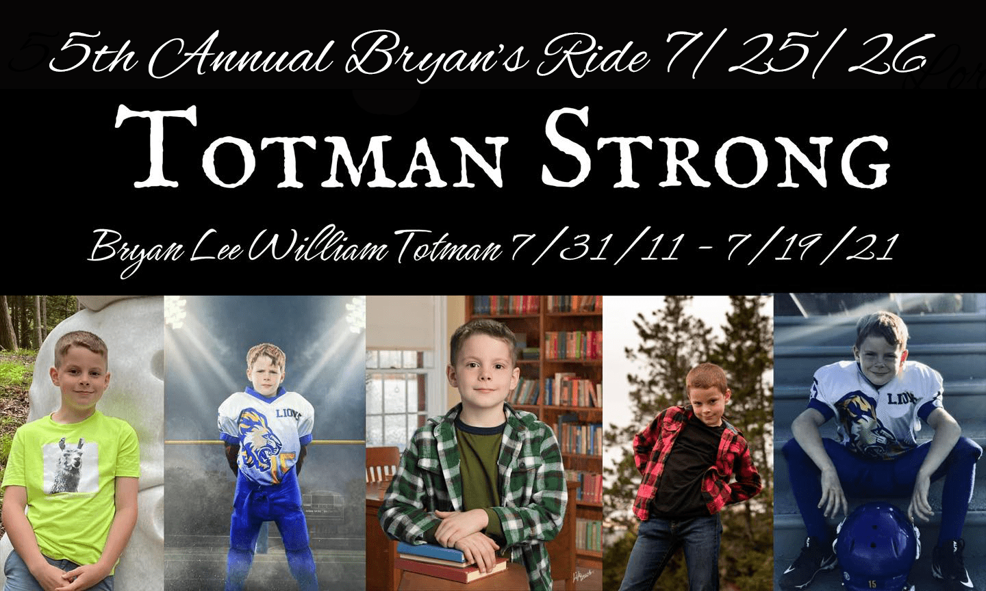 5th Annual Bryan's Ride Fundraiser for Children - Totman Strong
